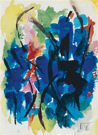 ALMA W. THOMAS (1891 - 1978) Untitled (Blue Composition).